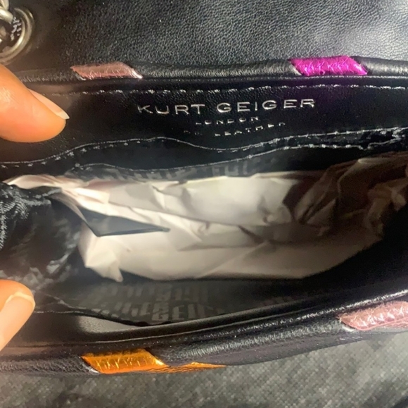 - KURT GEIGER LONDON MINI KENSINGTON LEATHER BAG - Picture 9 of 13